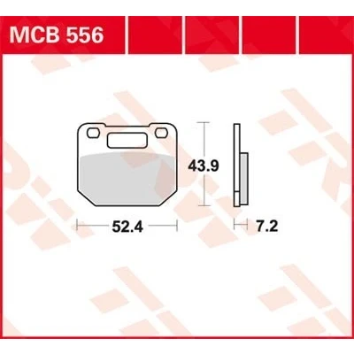 Bilde av TRW Organic Allround MCB556 Bremseklosser