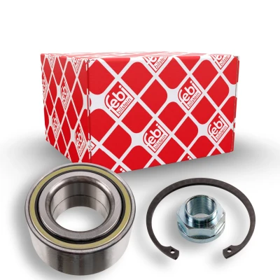 Bilde av FEBI BILSTEIN 173668 Hjullagersett med akselmutter sikringsring 84 vinkelrullelager HONDA: CR V 2, Accord 6 Limousine, 1