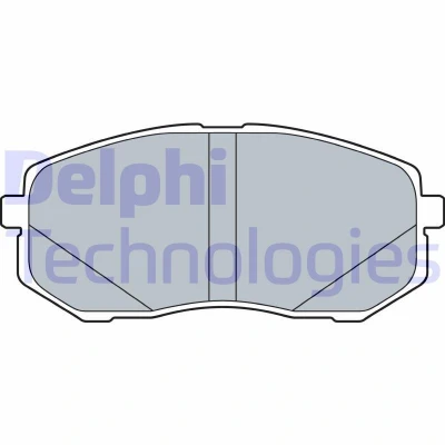 Bilde av DELPHI LP3538 Bremseklosser med akustisk slitasjevarsel antihyle blikk uten tilbehør HYUNDAI: Tucson, Kona SUV, KIA: Sportage IV