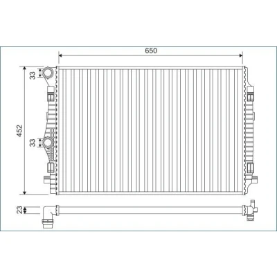 Bilde av Radiator VALEO 701132