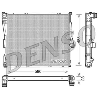 Bilde av Radiator, motorkjøling, bmw x3 [e83], 17113400013, 17113414986