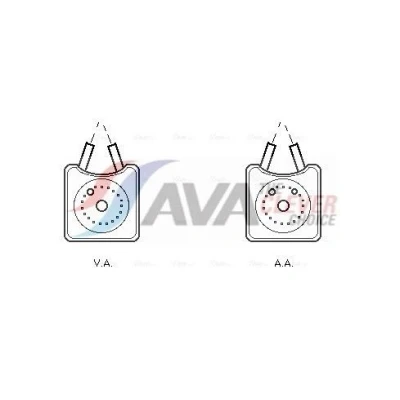 Bilde av Oljekjøler, motorolje AVA QUALITY COOLING VN3147