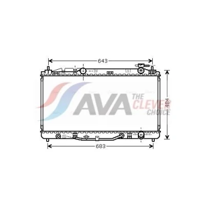 Bilde av Radiator AVA QUALITY COOLING TO2464