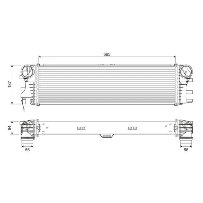 Bilde av VALEO 818311 Ladeluftkjøler Aluminium uten sensor MERCEDES BENZ: Vito Van, Tourer