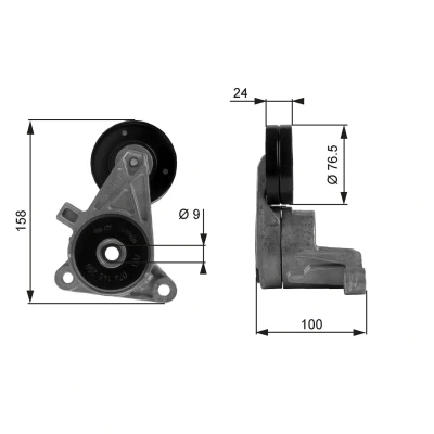 Bilde av GATES FleetRunner Micro V Kit T38437 Strammerull VOLVO: V70 2, I, 850 Stasjonsvogn