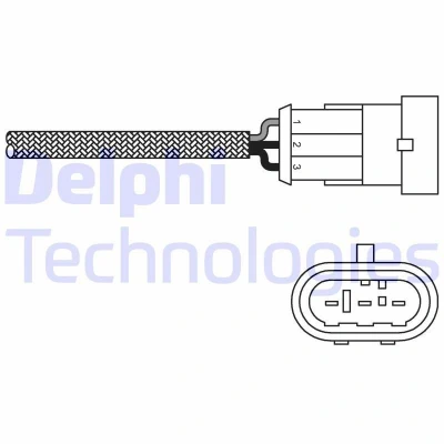 Bilde av DELPHI ES10971 12B1 Lambdasonde Fingersonde, oppvarmet RENAULT: CLIO 2
