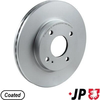 Bilde av JP GROUP 1563105400 Bremseskiver framaksel 258 23 4 ventilert belagt FORD: FIESTA 6