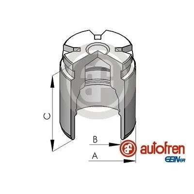 Bilde av AUTOFREN SEINSA D025124 Stempel, bremseklave 43 bakaksel LUCAS/TOKICO FORD: Sierra Mk2 Sedan, Granada, Mk1 Hatchback