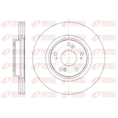 Bilde av REMSA 61359.10 Bremseskiver framaksel 296, 296 25 5 ventilert HONDA: ACCORD 8 Kombi,
