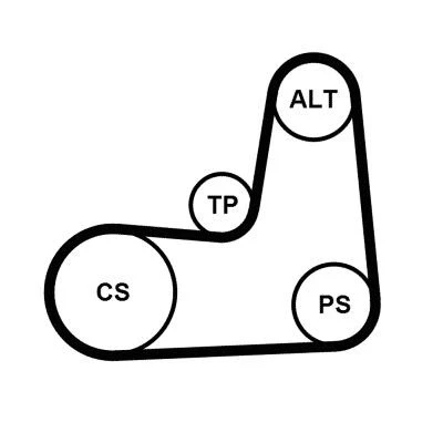 Bilde av CONTITECH 5PK1135K2 Kileribberem RENAULT: SCENIC 2, CLIO 3, NISSAN: Almera II Hatchback