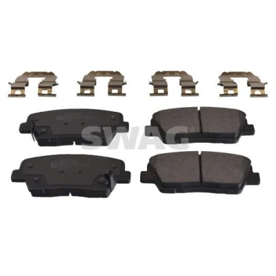 Bilde av SWAG 33 10 7139 Bremseklosser bakaksel med akustisk slitasjevarsel HYUNDAI: Santa FE 2, 3, Grand Fé, KIA: SORENTO 2