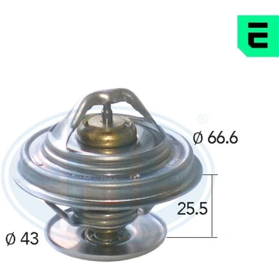 Bilde av ERA 350174A Termostat 87 med tetning MERCEDES BENZ: W124 Stasjonsvogn, E Klasse Sedan, 190, JAGUAR: XK 8 Cabrio, XJ Sedan