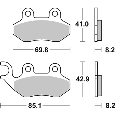 Bilde av BREMBO Carbon Ceramic Bremseklosser foran og bak keramikk 07005