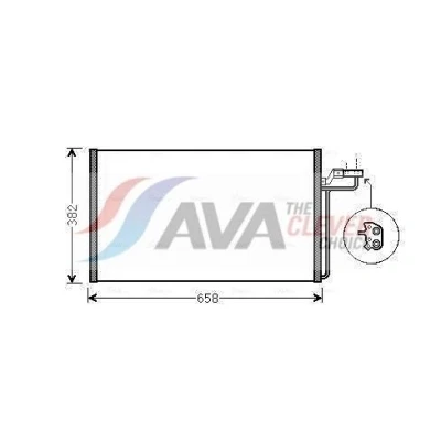 Bilde av PRASCO VOA5150 Kondensator 15,5 13,8 Aluminium 617 R 134a VOLVO: C70 2 Cabriolet, S40 II, V50