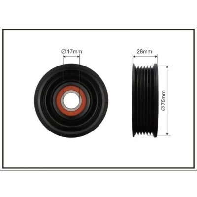 Bilde av Strammerull, kilerem med ribber, mazda 3, 3 sedan, Z60115980C, Z601 15 980C, Z60115980D, 980D