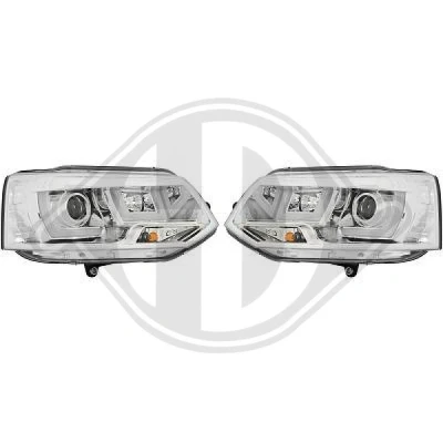 Bilde av DIEDERICHS HD Tuning 2273385 sett hovedfrontlys med motor for høydejustering hovedlys VOLKSWAGEN: Transporter 5