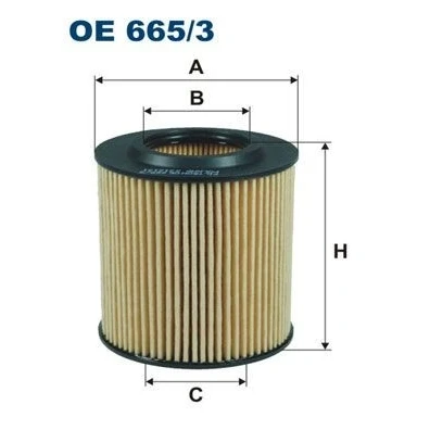 Bilde av FILTRON OE 665/3 Oljefilter Filterinnsats FORD: Ranger Mk3