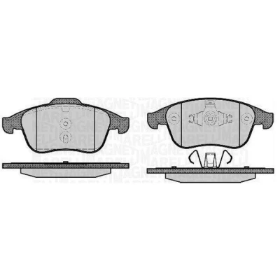 Bilde av MAGNETI MARELLI 363916060672 Bremseklosser RENAULT: MEGANE 3, GRAND SCENIC 3 Grandtour
