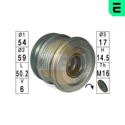 Bilde av ERA ZN5624 Frihjul Dynamo OPEL: Astra J Hatchback, Insignia A Sports Tourer, Zafira C Tourer