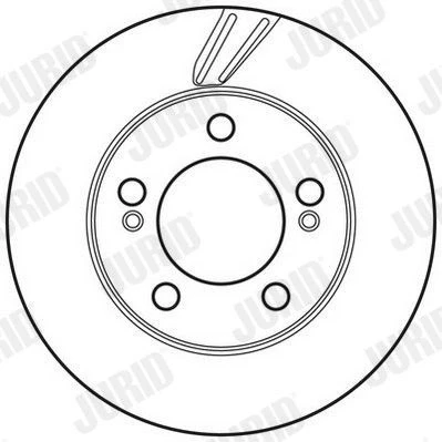Bilde av JURID 562785JC Bremseskiver 294 28 5 130 ventilert belagt uten skruer SSANGYONG: Rexton / 2, Actyon Sports I Pick up, W