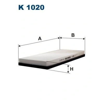 Bilde av FILTRON K 1020 Kupéfilter Partikkelfilter 324 163 31 PORSCHE: 911 Coupé, PEUGEOT: 406 Stasjonsvogn