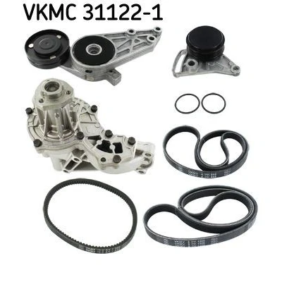 Bilde av SKF VKMC 31122 1 Vannpumpe + kileremsett med tetning