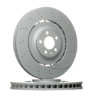 Bilde av ZIMMERMANN 100.3380.70 Bremseskiver 400 38 6/5 5 112 ventilert, hullet, todelt bremseskive belagt legert / høykull AUDI: A6 C7 Avant, A8 D4