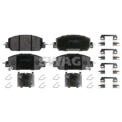 Bilde av SWAG 33 10 9372 Bremseklosser framaksel med akustisk slitasjevarsel festemateriell HONDA: CR V 5