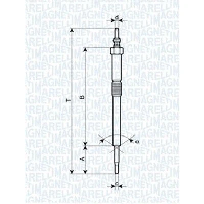 Bilde av MAGNETI MARELLI 062900082304 Glødeplugg 11V 10A M10X1,25 HONDA: CR V 3, ACCORD 8 Kombi, 2