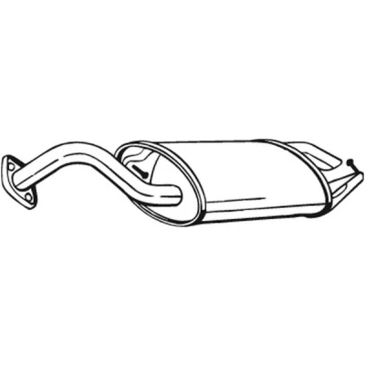 Bilde av sluttlyddemper, toyota corolla, corolla verso, 174300G020, 1743027120, 1743027140