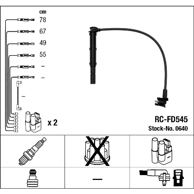 Bilde av NGK 0640 Pluggledninger 4