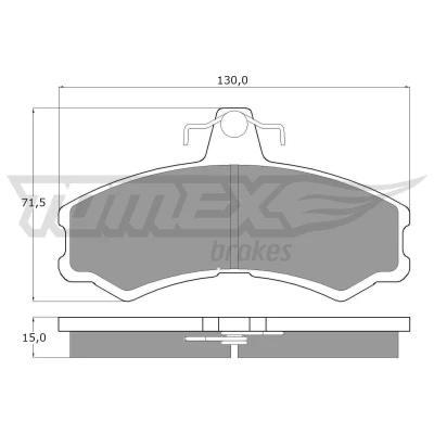 Bilde av TOMEX brakes TX 10 45 Bremseklosser framaksel ekskl. slitasjevarselkontakt