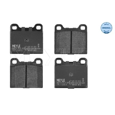 Bilde av MEYLE 025 210 3515 Bremseklosser ORIGINAL Quality bakaksel ekskl. slitasjevarselkontakt med antihyle blikk MERCEDES BENZ: S Klasse Sedan, W123 Sedan