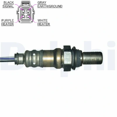 Bilde av DELPHI ES20215 12B1 Lambdasonde planarsonde, oppvarmet HONDA: CIVIC 7 Hatchback