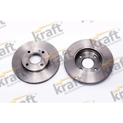 Bilde av KRAFT 6042102 Bremseskiver framaksel 258 23 innvendig ventilert FORD: FIESTA 6
