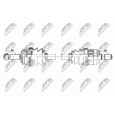 Bilde av Drivaksel hyundai elantra Vi sedan (ad, Ada), Framaksel venstre, vi, 49500 F2300, F3100