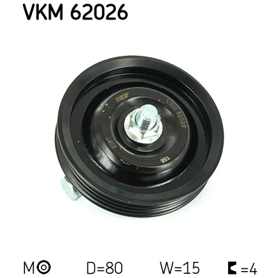 Bilde av SKF VKM 62026 Strammerull NISSAN: Pathfinder 3, NP300 Navara Pick up, Patrol GR 5 SUV