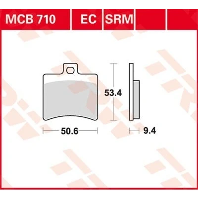 Bilde av TRW Organic Low Budget MCB710EC Bremseklosser