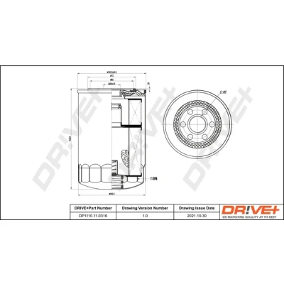 Bilde av Oljefilter mitsubishi pajero ii, iii, iv, canvas top sport van iv OE MD215002