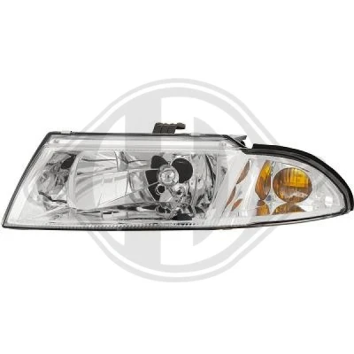 Bilde av DIEDERICHS 5860181 Frontlykter venstre H4 krom MITSUBISHI: Carisma Sedan