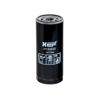 Bilde av HENGST FILTER H14W22 Oljefilter M24x2 Påskruingsfilter AUDI: A6 C5 Avant, Sedan