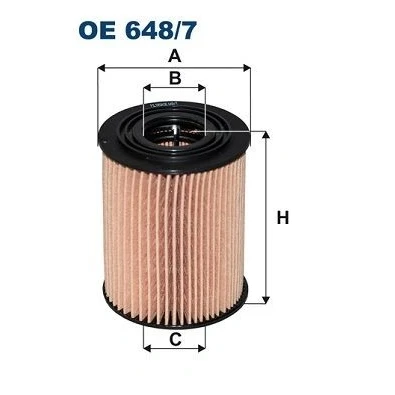 Bilde av FILTRON OE 648/7 Oljefilter Filterinnsats CHEVROLET: Captiva, Nubira Stasjonsvogn, Epica Sedan, OPEL: Antara
