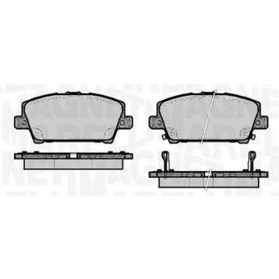 Bilde av MAGNETI MARELLI 363916060620 Bremseklosser med akustisk slitasjevarsel HONDA: CIVIC 8 Hatchback