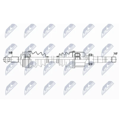 Bilde av Drivaksel, Framaksel høyre, citroën,opel,peugeot, 1611143080, 3555188, 8PP48, 9809527980
