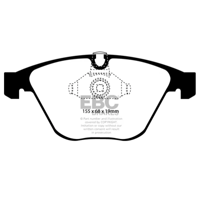 Bilde av EBC Brakes DP41449R Bremseklosser framaksel BMW: 3 Sedan, 5 Touring, Sedan