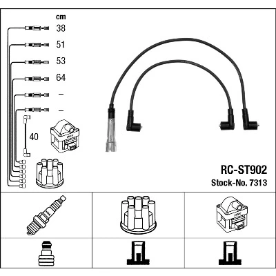Bilde av NGK 7313 Pluggledninger 5