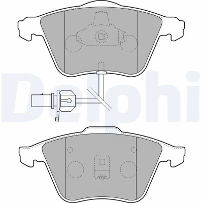Bilde av Bremseklosser sett, Framaksel, audi,seat,skoda,vw, 4B0 698 151AC, 151AD, 151Q, 151R, 8E0 151K, 8E0698151K