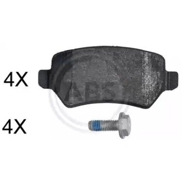 Bilde av A.B.S. 37814 Bremseklosser uten integrert slitasjesensor OPEL: Zafira B