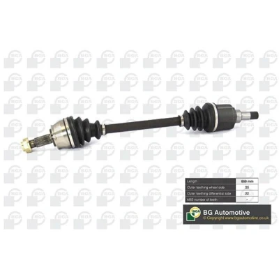 Bilde av BGA DS1428L Drivaksel framaksel venstre 660, 660