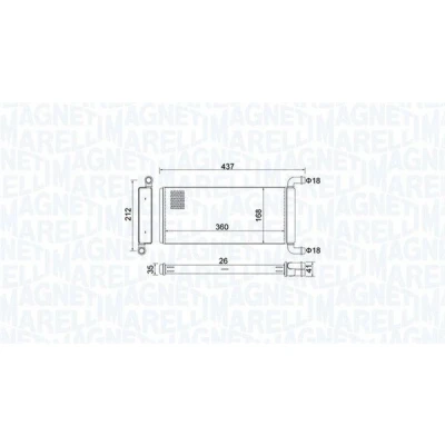 Bilde av MAGNETI MARELLI 350218451000 Varmeveksler